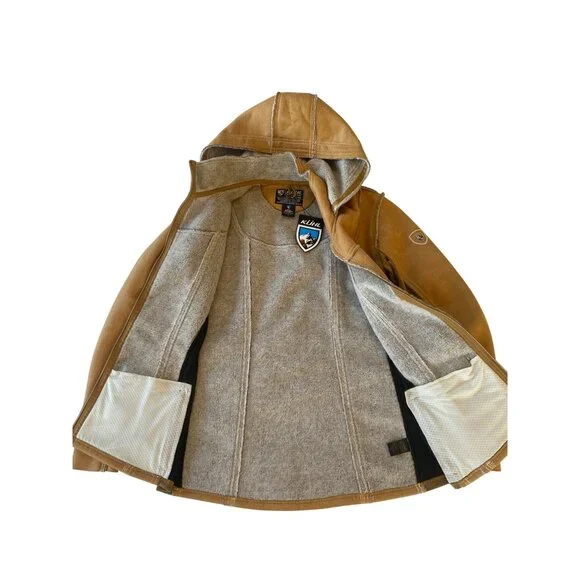 NWT Kuhl Large Dani Sherpa Lined Jacket MSRP$299 Tan NEW - Picture 5 of 13